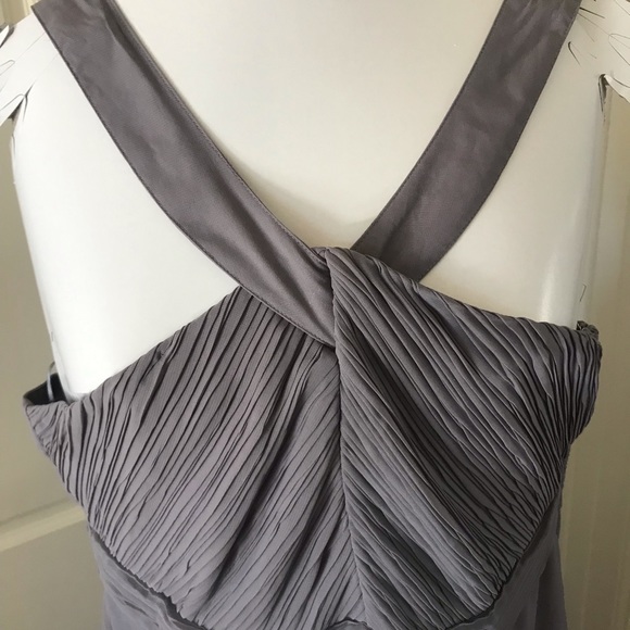 Grey full length formal gown - Picture 2 of 9